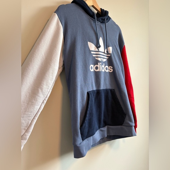Adidas Originals Men's Blue and Red Hoodie | Size Medium - Picture 3 of 7